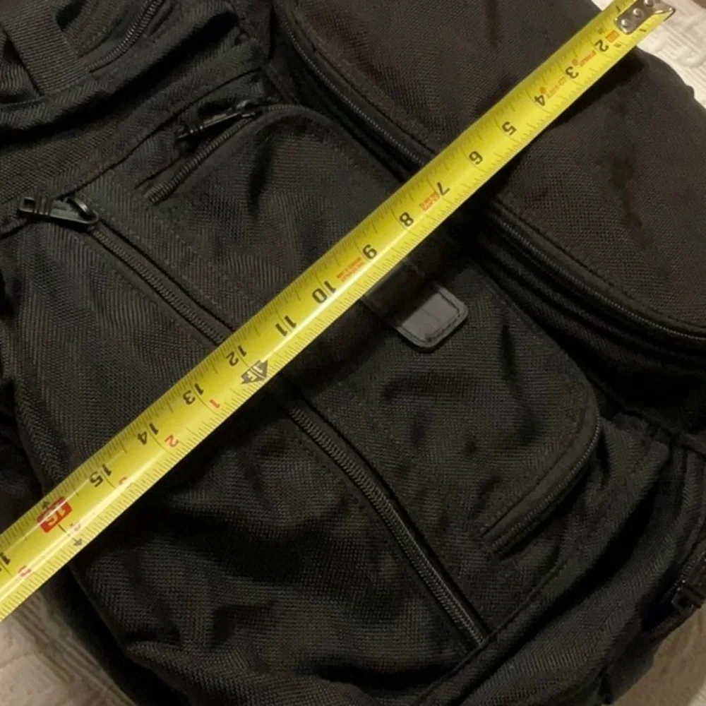 Tumi Alpha or Alpha 3 Men's Backpack, Multi Pockets, Adj Straps. Luggage tag.